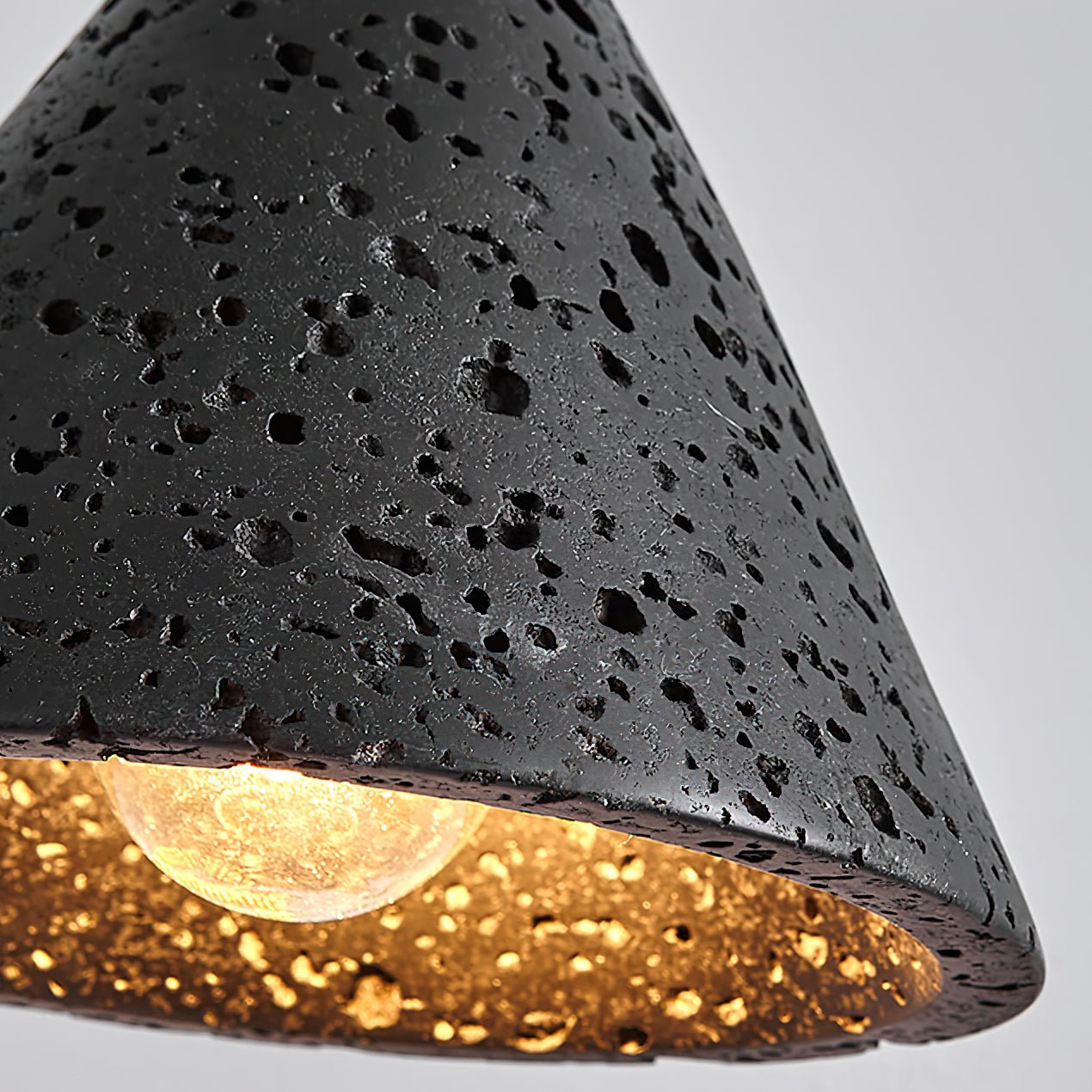 Japandi Pendant Light Woven Travertine Adjustable Height 4