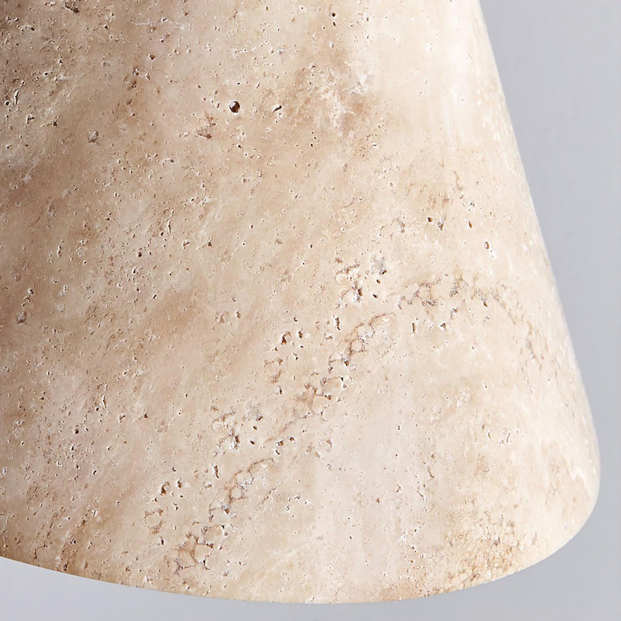 Japandi Pendant Light Woven Travertine Adjustable Height 6