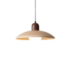 Japanese Wabi-Sabi Walnut Pendant Light – Minimalist Ceiling Lamp with Adjustable Cord 9