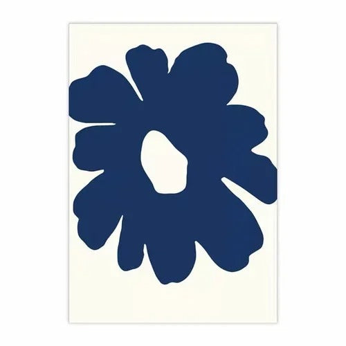 Klein Blue Washable Area Rug – Ultra-Soft Polyester for Living Room and Modern Interiors 0