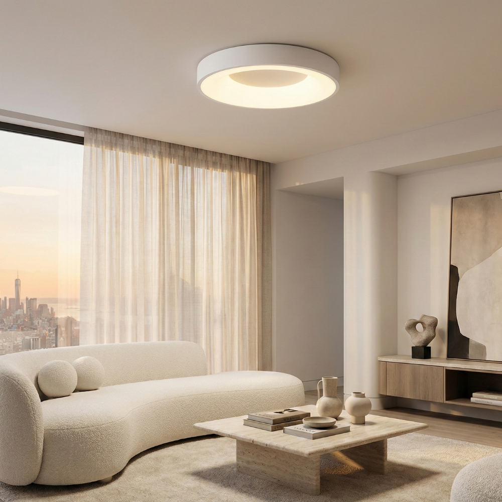 Modern LED Flush Mount Ceiling Light Fixture – Colorful Minimalist Design 22