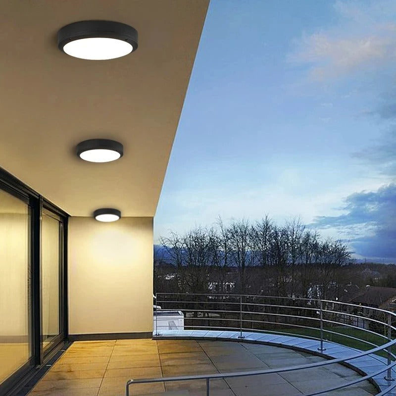 LED Flush Mount Ceiling Light with Radar Motion Sensor – Waterproof Indoor/Outdoor Ceiling Lamp 1