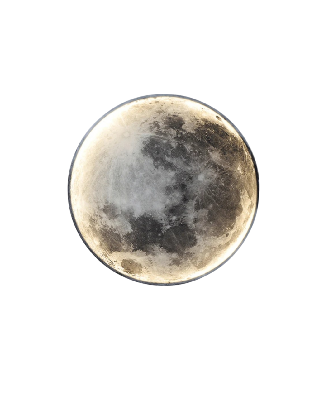 LED Moon Wall Light - 12-Inch Celestial Decor for Soothing Ambiance and Easy Installation 0
