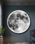LED Moon Wall Light - 12-Inch Celestial Decor for Soothing Ambiance and Easy Installation 2