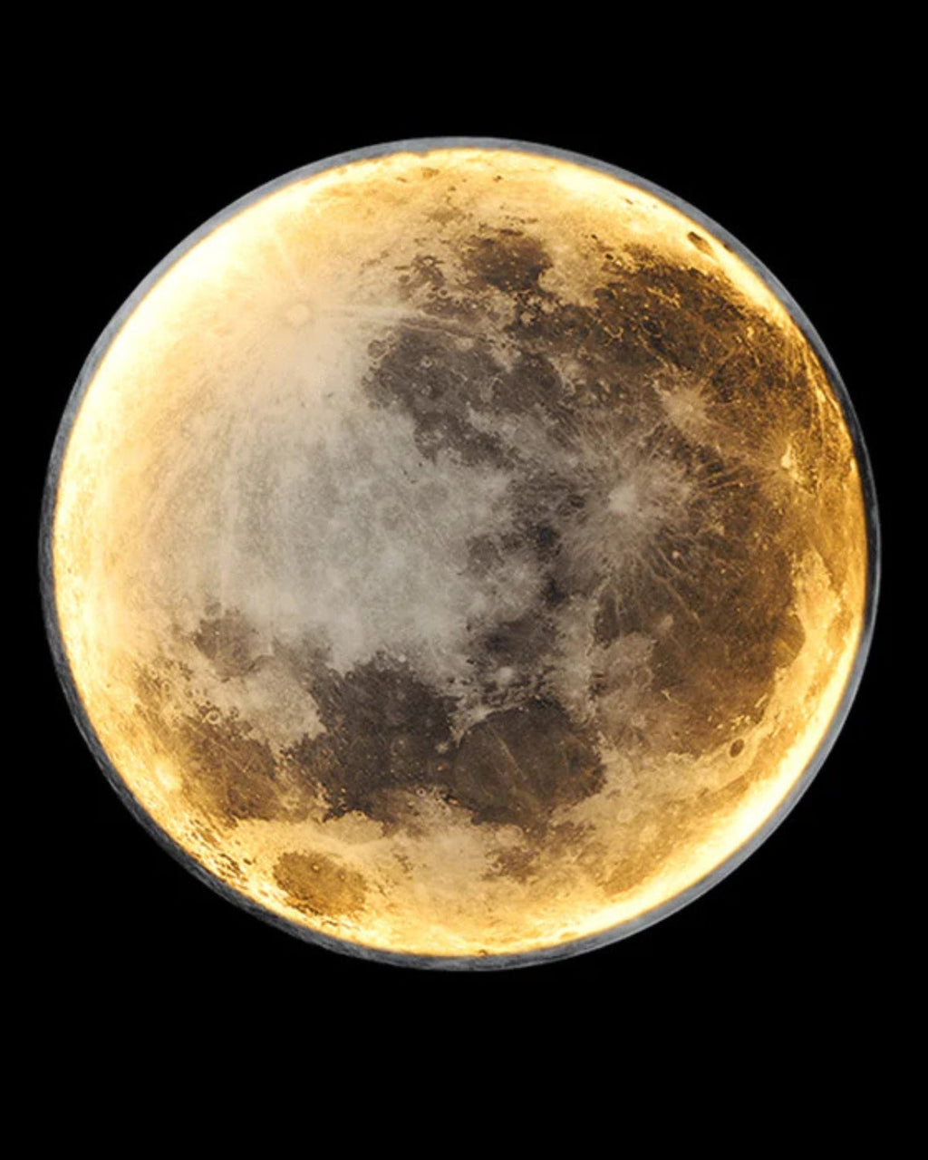 LED Moon Wall Light - 12-Inch Celestial Decor for Soothing Ambiance and Easy Installation 4