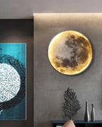 LED Moon Wall Light - 12-Inch Celestial Decor for Soothing Ambiance and Easy Installation 6
