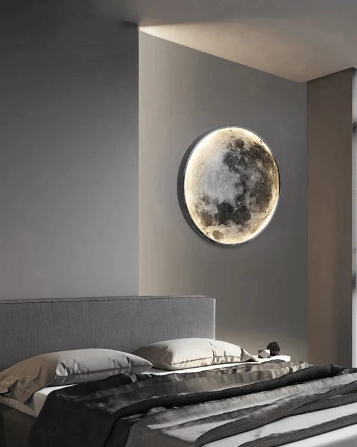 LED Moon Wall Light - 12-Inch Celestial Decor for Soothing Ambiance and Easy Installation 7