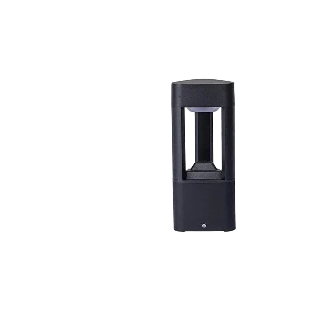LED Outdoor Bollard Light – Waterproof Black Aluminum Garden Light for Pathways and Patios 0