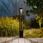 LED Outdoor Bollard Light – Waterproof Black Aluminum Garden Light for Pathways and Patios 1