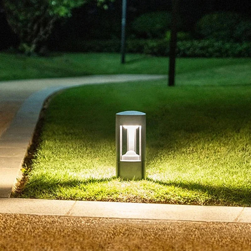 LED Outdoor Bollard Light – Waterproof Black Aluminum Garden Light for Pathways and Patios 2