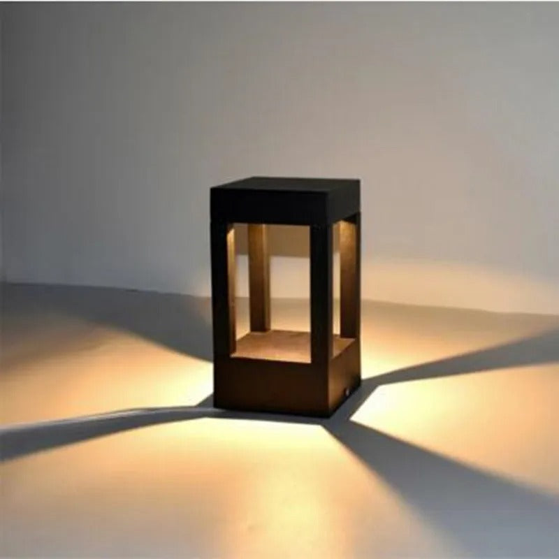 LED Outdoor Wall Lamp - IP65 Waterproof Black Die-Cast Aluminum Garden Lights with 1200 Lumens Brightness 2