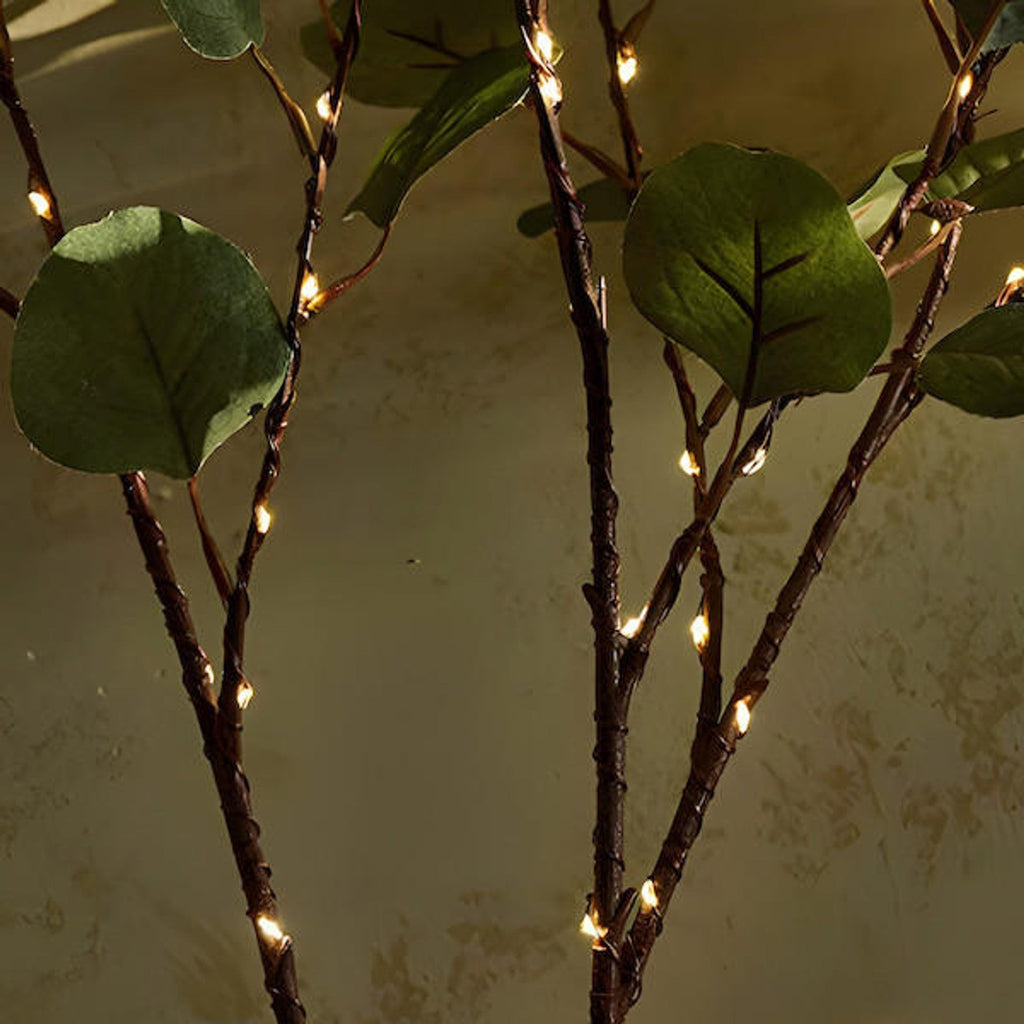 LED String Lights - Olive Leaf Greenery Warm White Decor 4