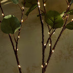 LED String Lights - Olive Leaf Greenery Warm White Decor 4