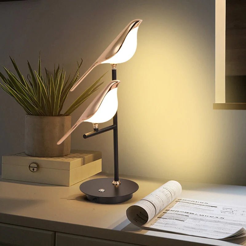 LED Table Lamp with Postmodern Bird Design – Elegant Bedside or Desk Lamp for Versatile Room Lighting 1