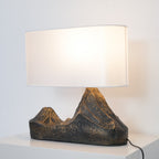 Landscape Table Lamp Resin Finish Unique Design Indoor Use 7