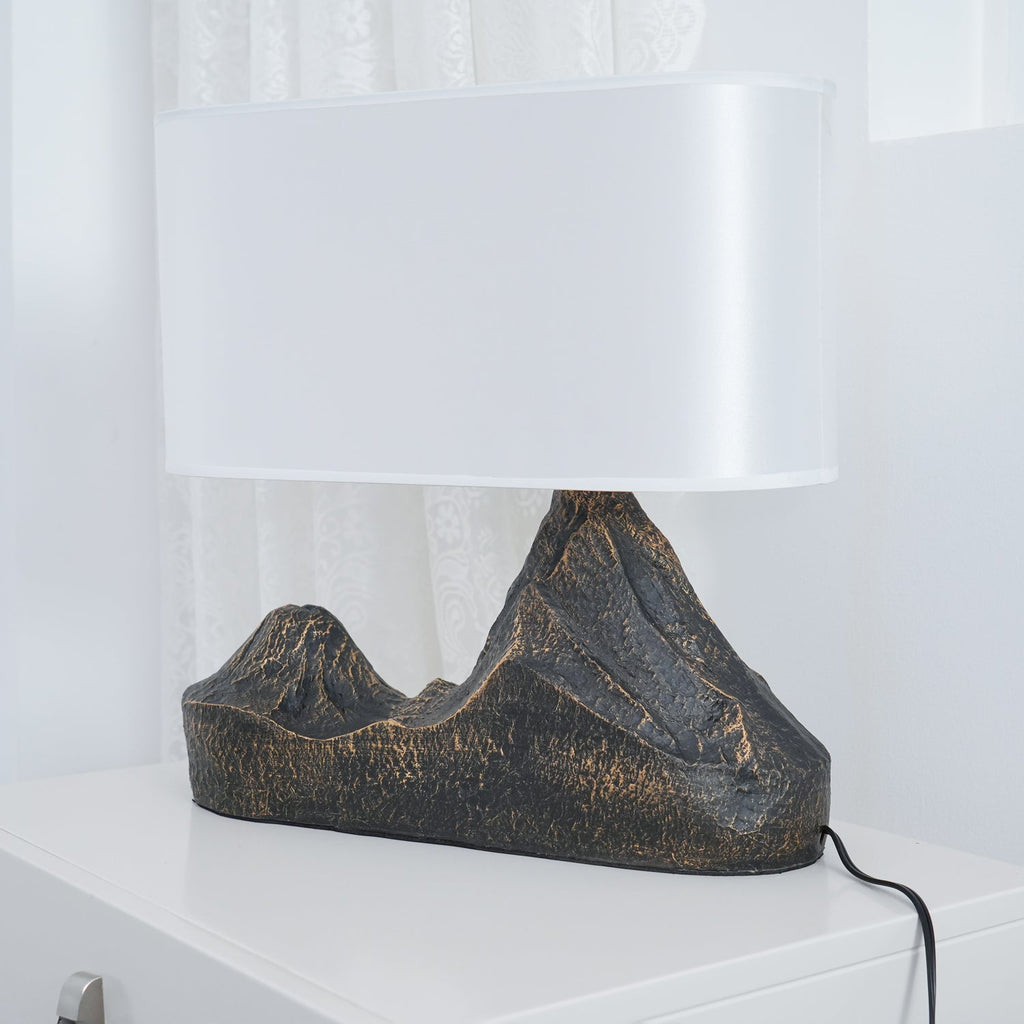 Landscape Table Lamp Resin Finish Unique Design Indoor Use 8
