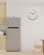 Large Baroque Wall Clock Decor with Roman Numerals – 12 Inch Antique Gold Design 4