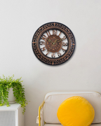 Large Baroque Wall Clock Decor with Roman Numerals – 12 Inch Antique Gold Design 5