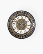 Large Baroque Wall Clock Decor with Roman Numerals – 24 Inch Antique Gold Design 2