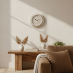 Large Baroque Wall Clock Decor with Roman Numerals – 24 Inch Antique Gold Design 9