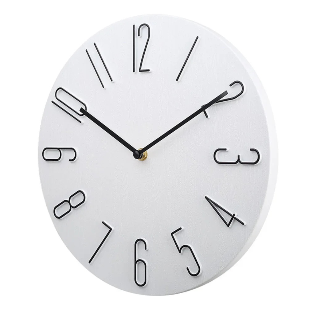 Large Black Wall Clock – Modern Minimalist Design with Silent Quartz Mechanism for Home Decor 2
