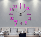 Large DIY Wall Clock with Customizable Foam Numbers – Modern Wall Clock Decor 90cm 5