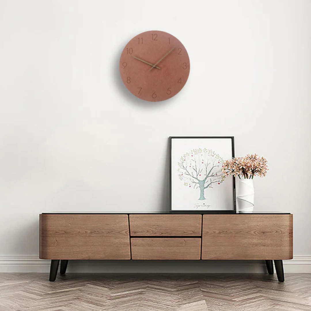 Large Minimalist Wooden Wall Clock – Quiet Modern Timepiece for Stylish Interiors 1