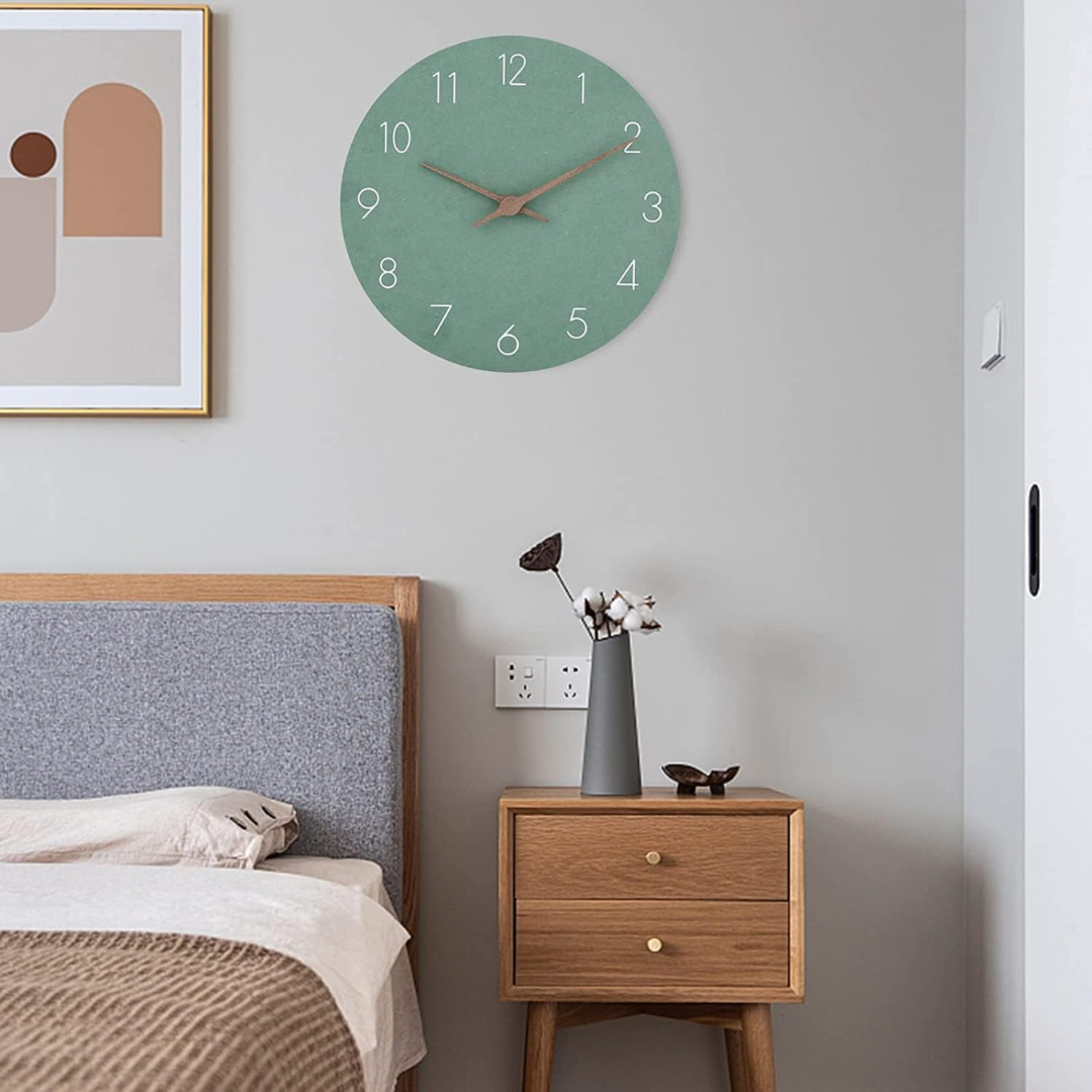 Large Minimalist Wooden Wall Clock – Quiet Modern Timepiece for Stylish Interiors 2