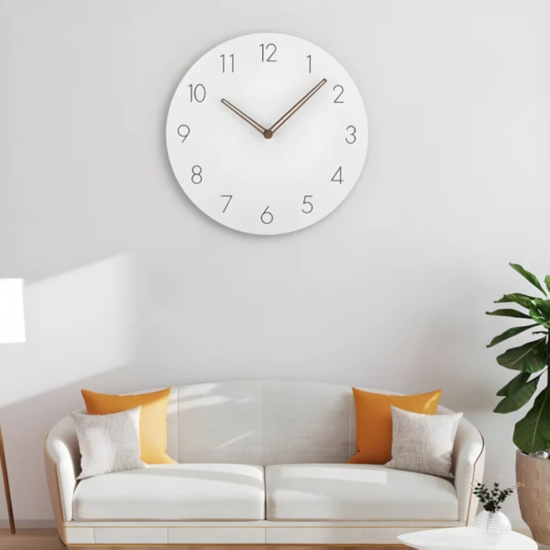 Large Minimalist Wooden Wall Clock – Quiet Modern Timepiece for Stylish Interiors 3