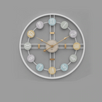 Large Modern Wall Clock in Black, Gold and White - Stylish Wall Clock Decor 1