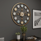 Large Modern Wall Clock in Black, Gold and White - Stylish Wall Clock Decor 3