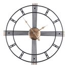 Large Modern Wall Clock with Abstract Design – Black 50cm and 80cm Options 2