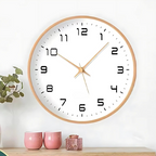 Large Modern Wooden Wall Clock – Stylish Minimalist Home Decor with Silent Movement 1