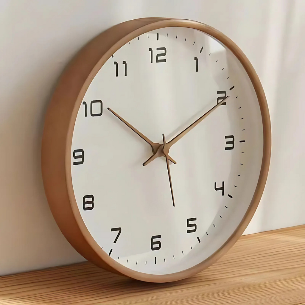 Large Modern Wooden Wall Clock – Stylish Minimalist Home Decor with Silent Movement 3