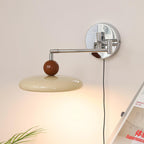 Lola Plug-in Wall Light, Round Disk Design, Integrated LED, Indoor Sconce 2