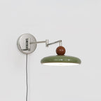 Lola Plug-in Wall Light, Round Disk Design, Integrated LED, Indoor Sconce 9