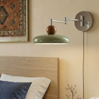 Lola Plug-in Wall Light, Round Disk Design, Integrated LED, Indoor Sconce 96