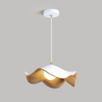 Lotus Leaf Pendant Light, Adjustable Kitchen Pendant Lighting – Wood Finish 0