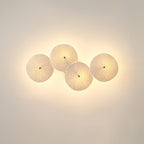 Lotus Petal Wall Light with Ceramic Petals and Metal Frame – Elegant Indoor Sconce 0