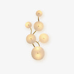 Lotus Petal Wall Light with Ceramic Petals and Metal Frame – Elegant Indoor Sconce 1