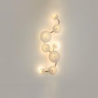 Lotus Petal Wall Light with Ceramic Petals and Metal Frame – Elegant Indoor Sconce 13
