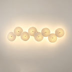 Lotus Petal Wall Light with Ceramic Petals and Metal Frame – Elegant Indoor Sconce 9