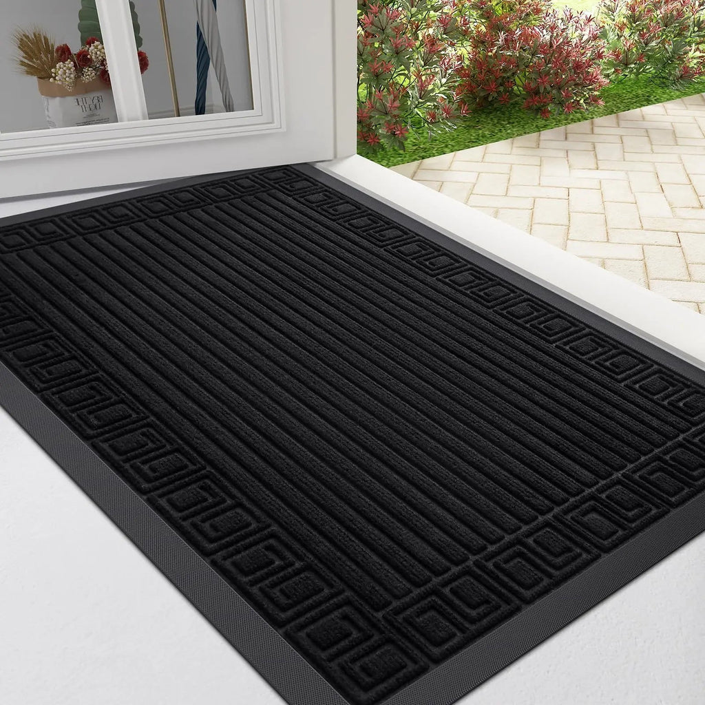 Low Profile Non-Slip Doormat – Dirt and Moisture Absorbing Outdoor Door Mat for Front Entrance 6