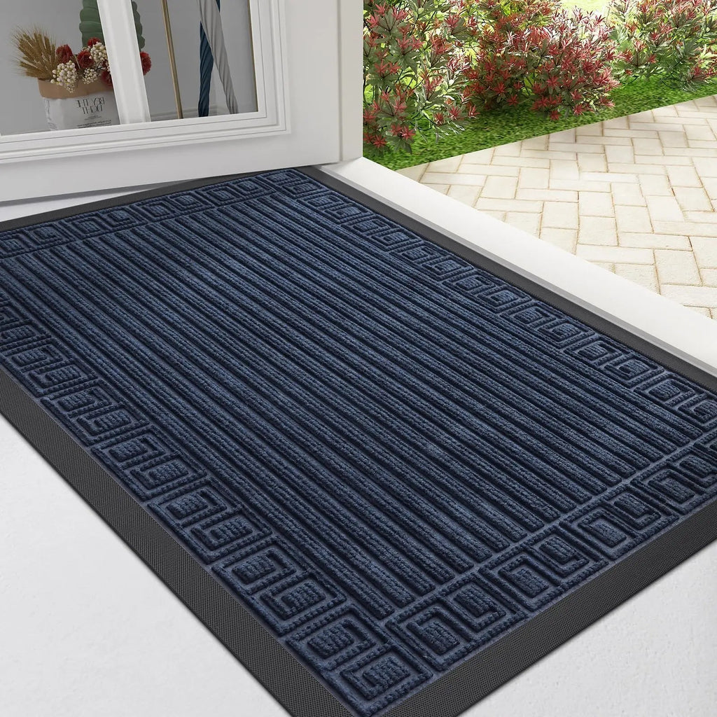 Low Profile Non-Slip Doormat – Dirt and Moisture Absorbing Outdoor Door Mat for Front Entrance 7