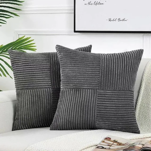 Luxe Decorative Cushion Cover 45x45 cm – Soft Plush Throw Pillow for Couch and Home Décor 0