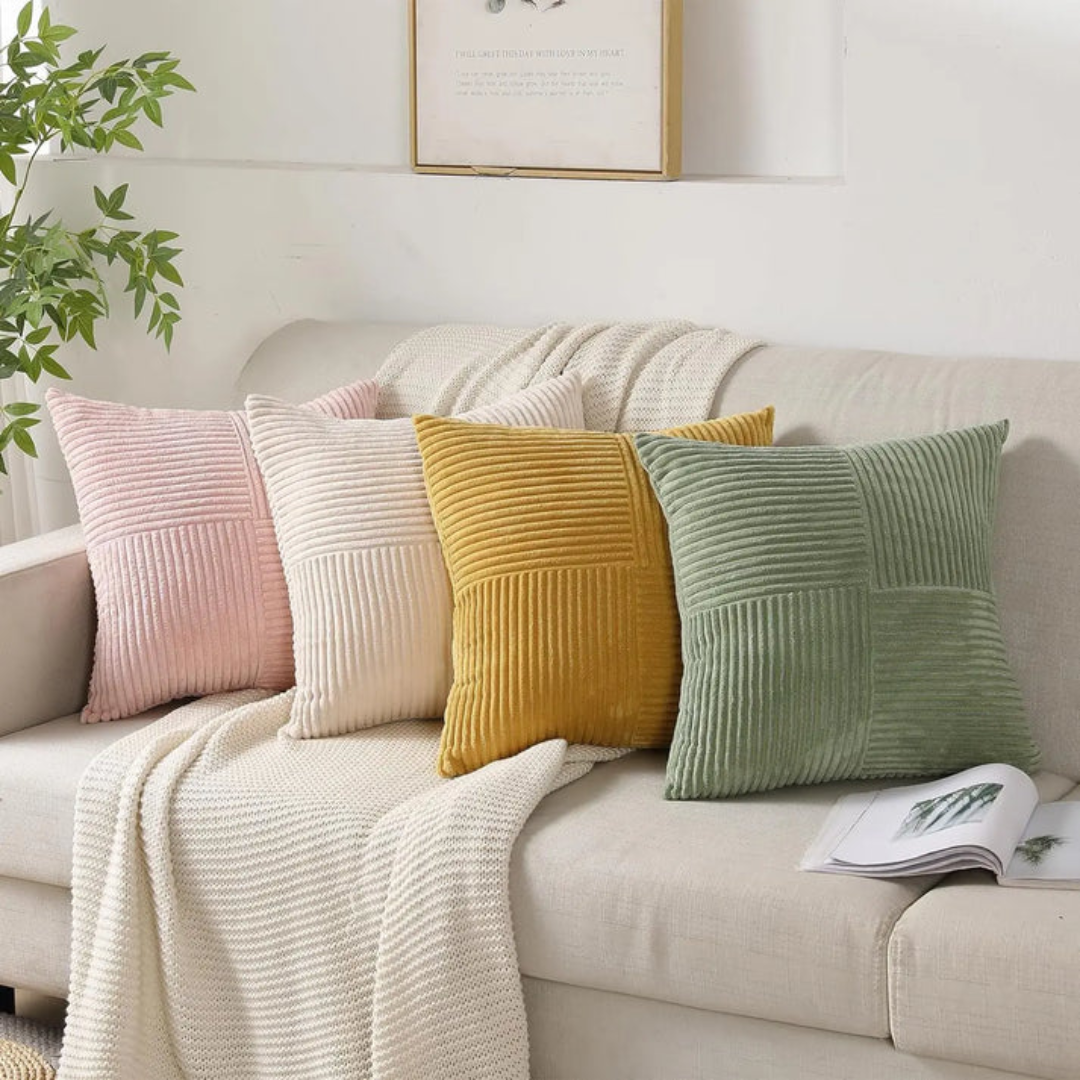 Luxe Decorative Cushion Cover 45x45 cm – Soft Plush Throw Pillow for Couch and Home Décor 1