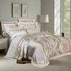 Luxury Jacquard Duvet Cover Set in Soft Egyptian Cotton – King Size, 500 Thread Count 0