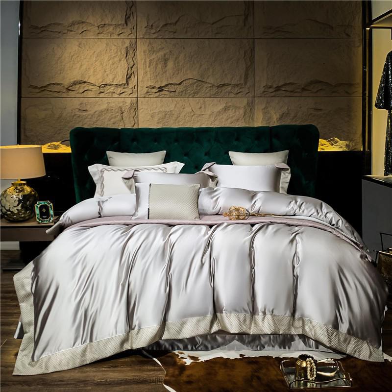 Luxury King Size Duvet Cover Set in 1200 Thread Count Egyptian Cotton 3