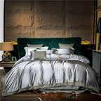 Luxury King Size Duvet Cover Set in 1200 Thread Count Egyptian Cotton 4