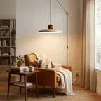 Metal Disc Pendant Light Plug-In Bauhaus LED Adjustable Kitchen Dining Room Home Decor - Stack & Clear 4